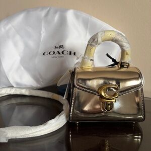 Coach Shine Mini Sammy Top Handle